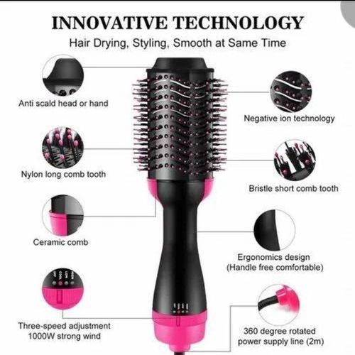 3-in-1 One Step Hot Air Brush Hair Dryer & Styler