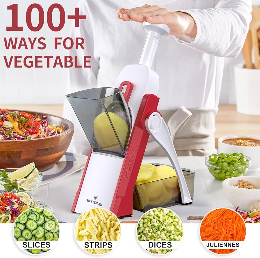 Safe And Multifunctional Mandoline Slicer