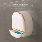 (PACK OF 2) Luxury Soap Holder With Drain Tray