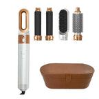 5 In 1 Hair Styler Hot Air Brush Volumizer Straightener Curler Durable Portable