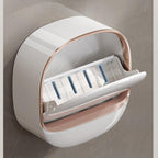 (PACK OF 2) Luxury Soap Holder With Drain Tray