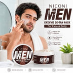 Niconi Men Enzyme De-Tan Pack for Face & Body