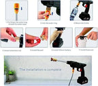 Automatic Cordless Car Wash Spray Gun– 48V High-Pressure Wireless Foam Jet Washer