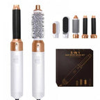 5 In 1 Hair Styler Hot Air Brush Volumizer Straightener Curler Durable Portable