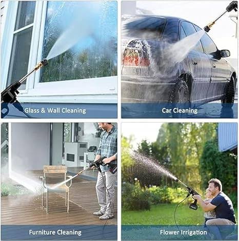 Automatic Cordless Car Wash Spray Gun– 48V High-Pressure Wireless Foam Jet Washer
