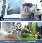 Automatic Cordless Car Wash Spray Gun– 48V High-Pressure Wireless Foam Jet Washer