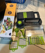 16-In-1 Multifunctional Vegetable Chopper & Slicer With Colander Basket And Storage Container