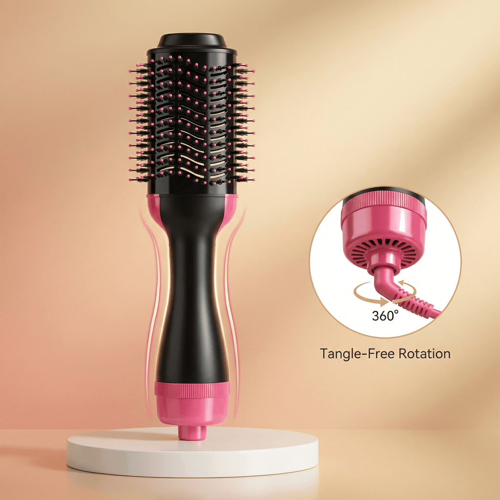 3-in-1 One Step Hot Air Brush Hair Dryer & Styler